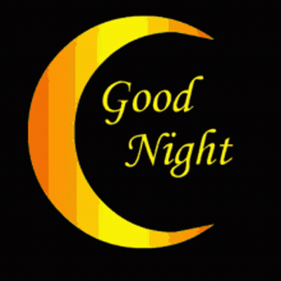 White Cat Lying In Yellow Blanket Saying Goodnight GIF