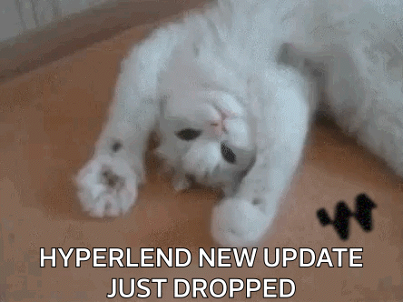 White Cat Lying On Back Hyperlend Update GIF