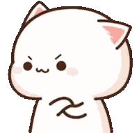 White Cat Making Funny Face Sticker