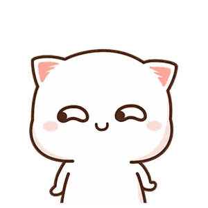 White Cat Making Funny Face Sticker