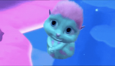 White Cat Sitting On Box Saying Response Time GIF