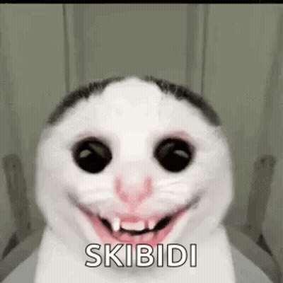 White Cat Sitting On Toilet With Open Mouth GIF
