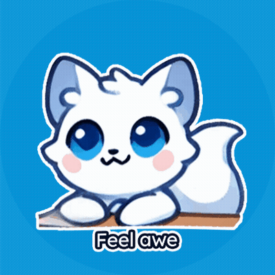 White Cat With Blue Eyes Feel Awe GIF
