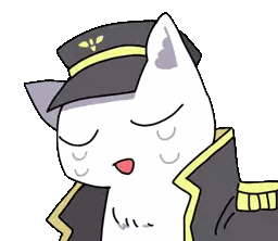 White Cat With Hat GIF
