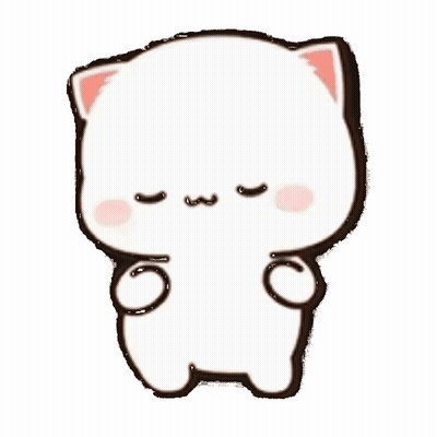 White Cat With Pink Nose GIF