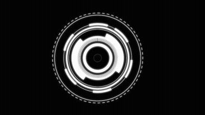 White Circle On Black Background GIF