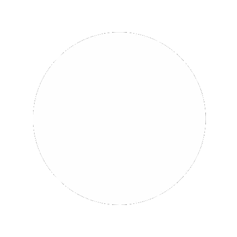 White Circle With Badano In Pink Letters Sticker