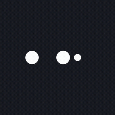 White Circle With Two Black Dots GIF