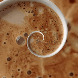 White Coffee Hypnosis Spiral GIF