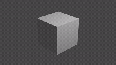 White Cube Floating GIF