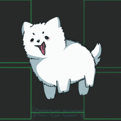 White Dog With Shortboxcat Deviantart Zhuli-Cat Tumblr GIF