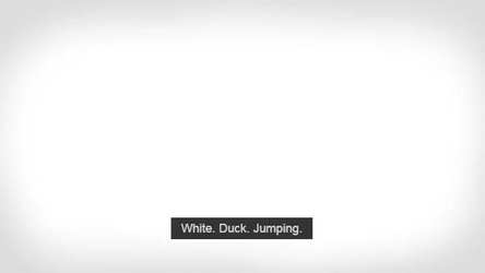 White Duck Jumping GIF