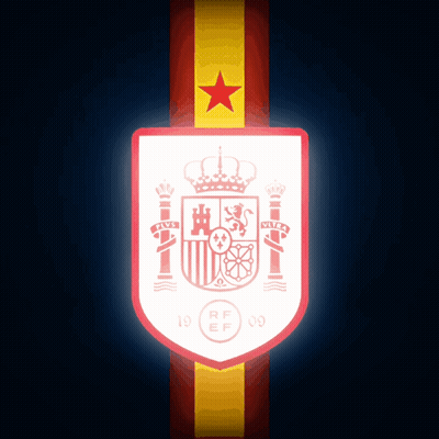 White Emblem With Red Star And RF EF GIF