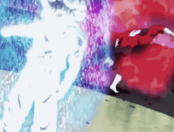 White Energy Covered Goku Vs Jiren GIF