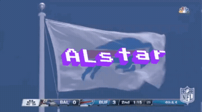 White Flag Blue Buffalo Says Alstar GIF