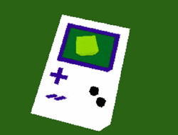 White Floating Game Boy