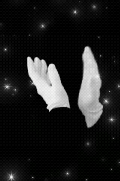 White Gloves With Pablo On Cuff GIF