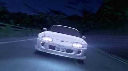 White Gtr R34 Flaming GIF