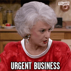 White Hair Woman Had An Urgent GIF