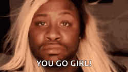 White Haired Dude You Go Get It Girl GIF