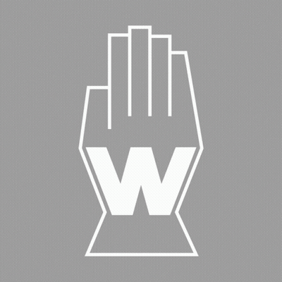 White Hand With Red W GIF