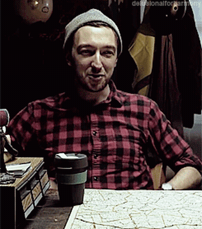 White Hat Man Impressed By A B *** GIF