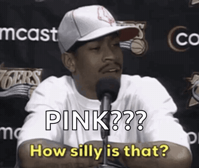 White Hat Man Microphone Pink How Silly Is That GIF