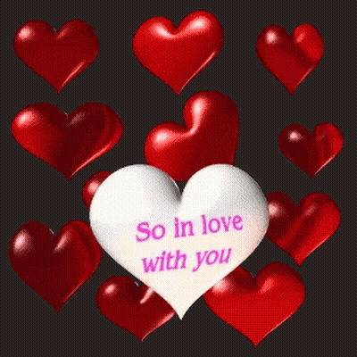 White Heart Saying So In Love With You GIF