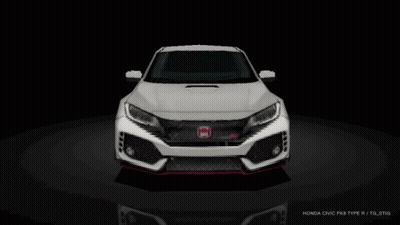 White Honda Civic Pixel Art GIF