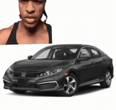 White Honda Civic Pixel Art
