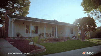 White House With NBC Logo On Sidewalk GIF