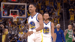 White Jersey Jordan Poole Gesture Rewind Again GIF