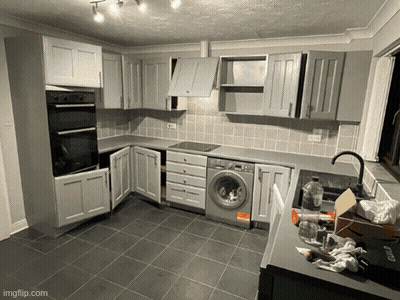 White Kitchen Washing Machine Labeled Washing Machine GIF