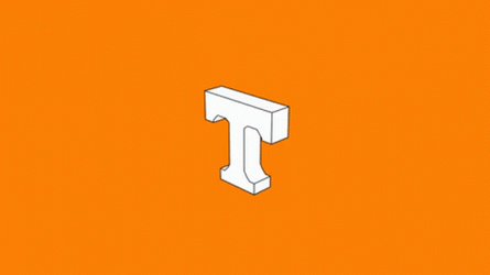 White Letter T With Orange Background GIF
