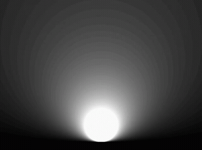 White Light Shining Through Dark Circle GIF