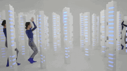 White Light Tetris GIF