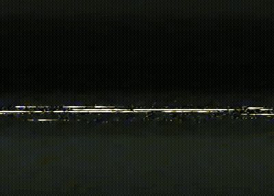White Lightning Bolt From Ground In Dark Room GIF