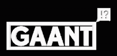 White Logo With Speech Bubble GIF
