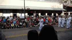 White Musical Parade GIF