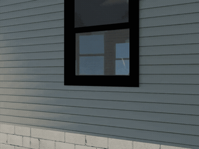 White Object Sticking Out Of Window GIF