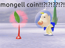 White Pikmin Blowing Flower GIF