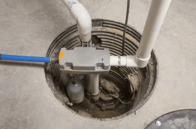 White Pipe Saying Ot Cut in Hole