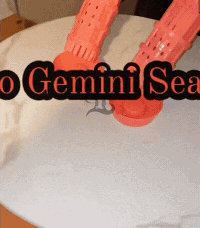 White Plate With Gemini Sea GIF