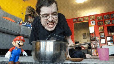 White Plate With Pink Jelly And Spoon GIF