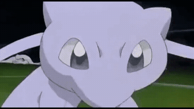 White Pokemon On Green Field GIF