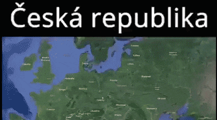 White Republika On Green Background GIF