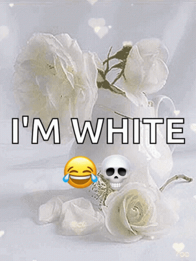 White Roses Saying I'm White GIF
