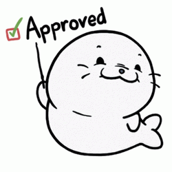 White Seal Approved GIF