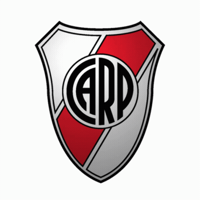 Escudo blanco con franja roja y ARP GIF