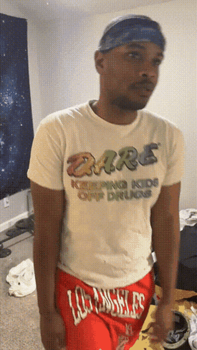 White Shirt Man Saying Dare Keeping Kids Off Drugs GIF